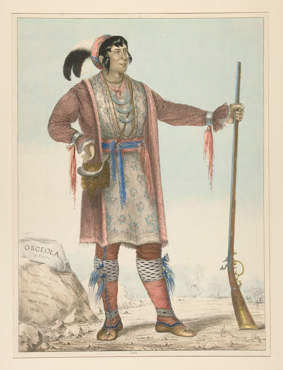 Osceola (indiai főnök) alkotó: George Catlin