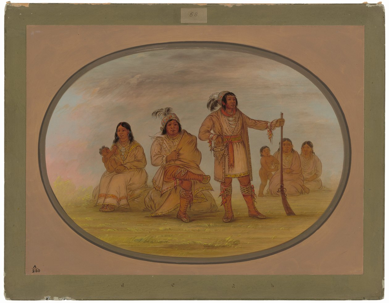 Osceola és négy Seminole indián alkotó: George Catlin