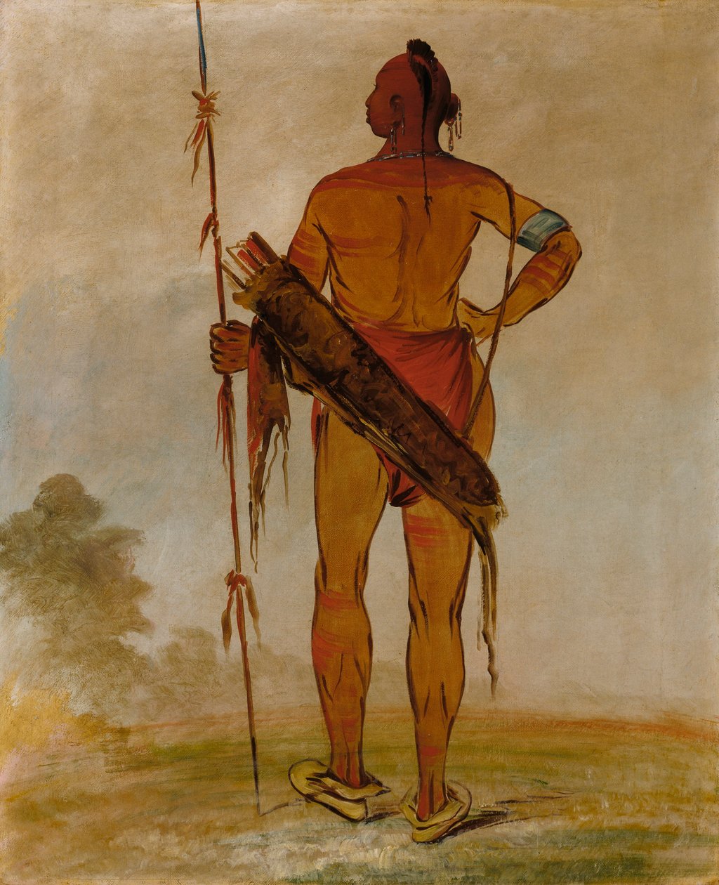 Pa-hú-sha, Fehér Haj, az ifjabb, egy bandafőnök alkotó: George Catlin
