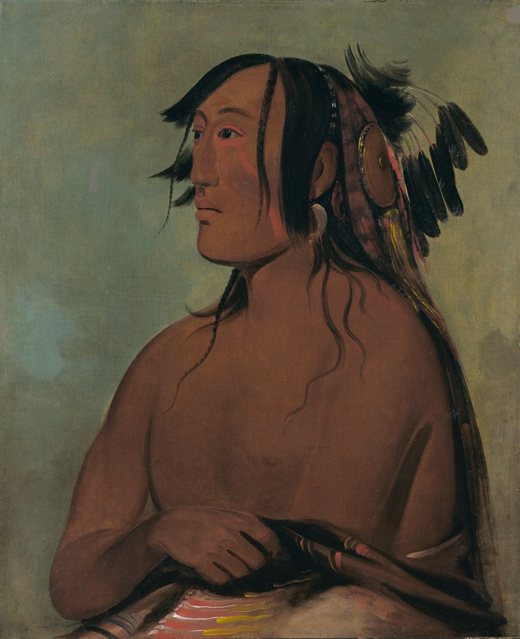 Pa-ris-ka-roó-pa, Két varjú, a fiatalabbik alkotó: George Catlin