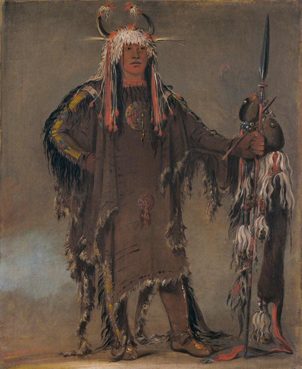 Peh-tó-pe-kiss, Sas bordák, egy piegan törzsfőnök alkotó: George Catlin