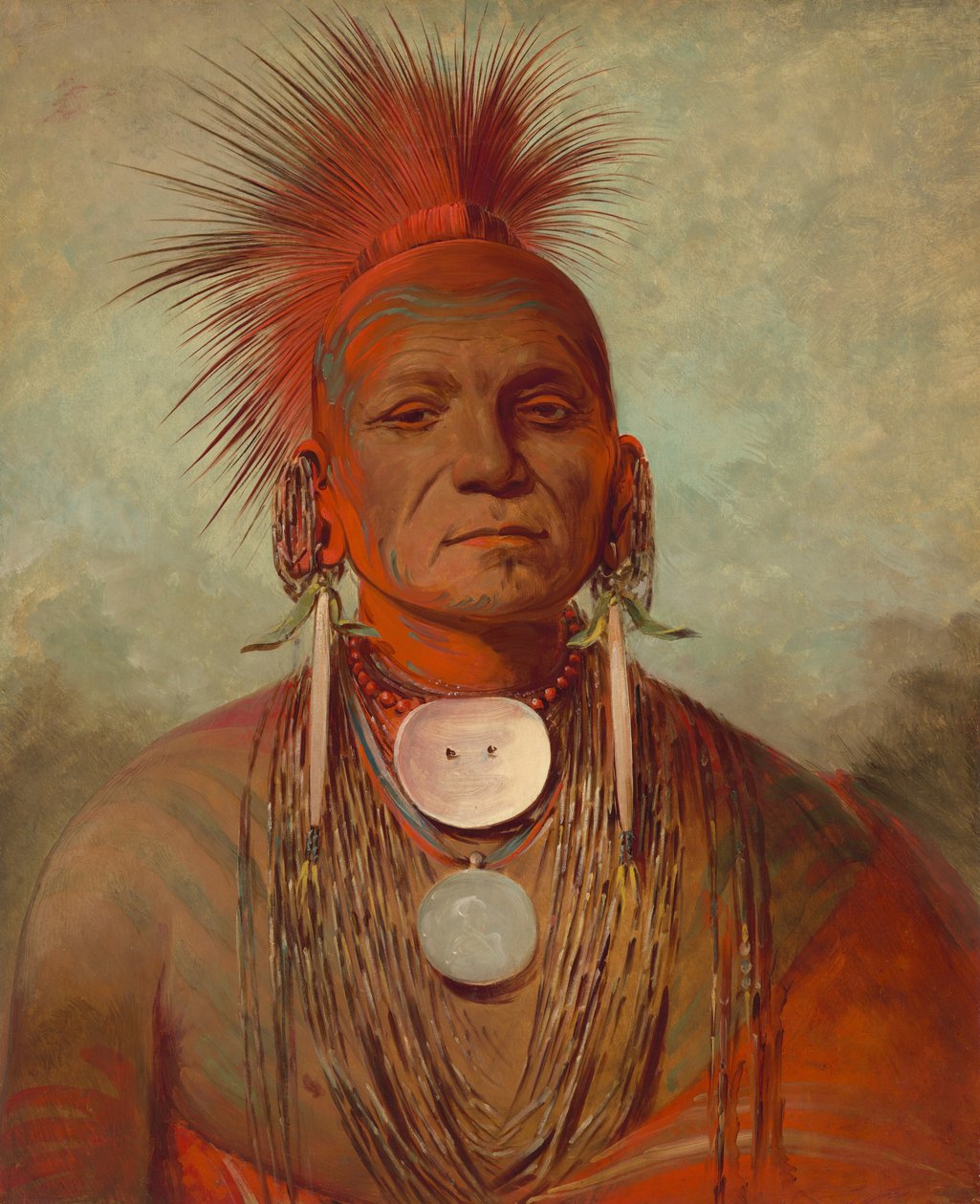 See-non-ty-a, egy iowai gyógyszerész alkotó: George Catlin