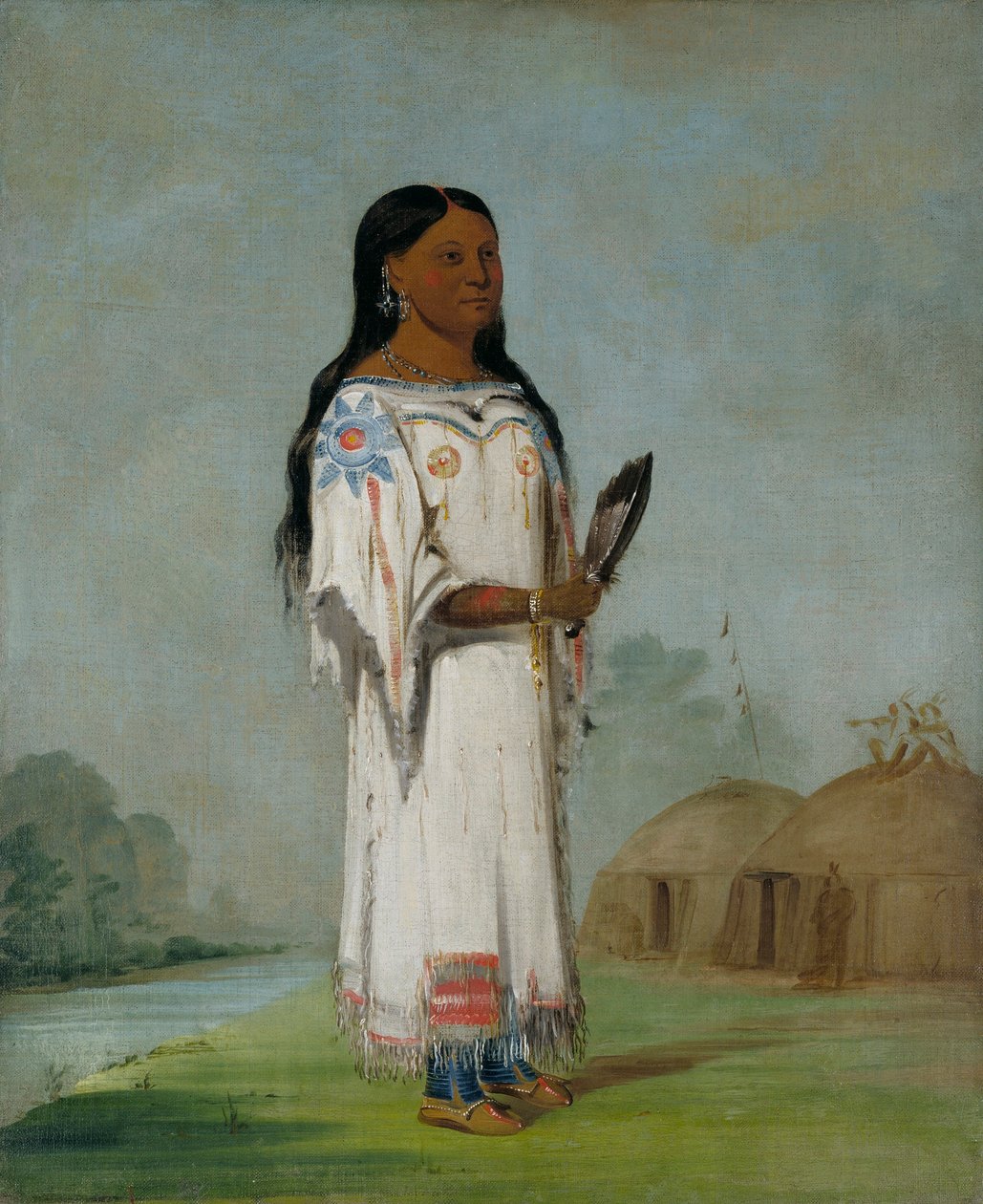 Seet-sé-be-a, déli nap, egy csinos lány alkotó: George Catlin