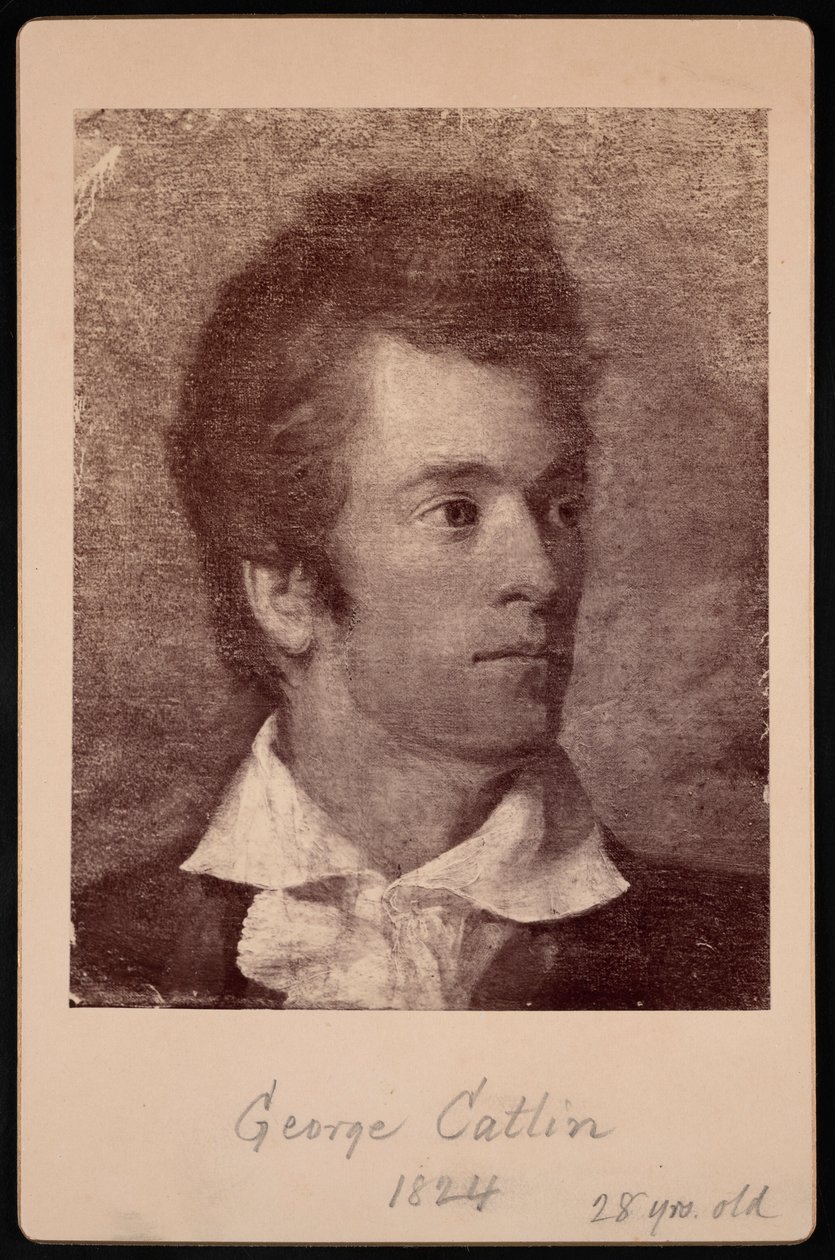 George Catlin önarcképe 1796-1872, 1824. alkotó: George Catlin