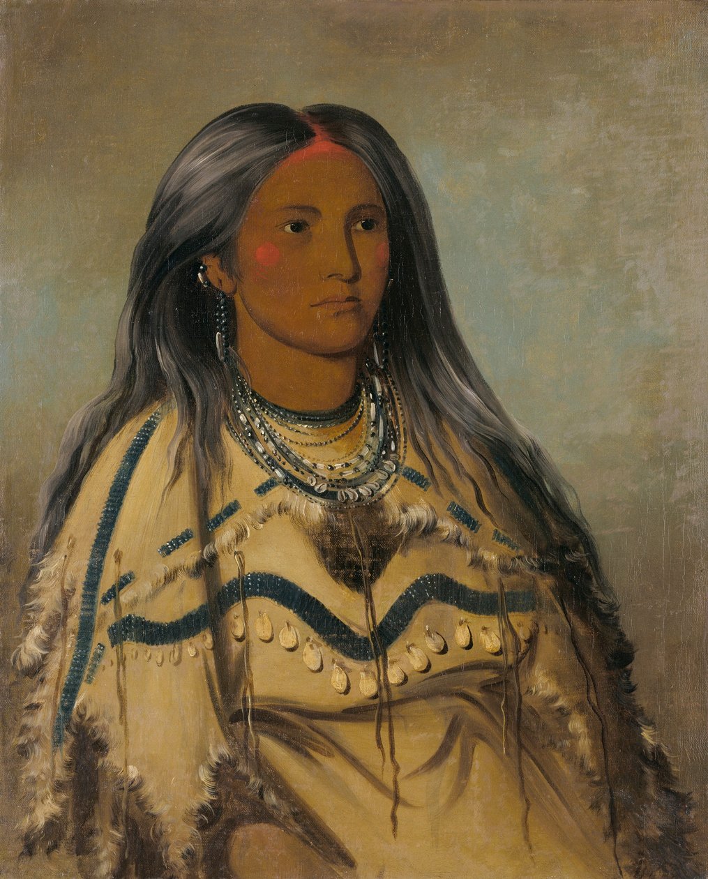 Sha-kó-ka, Mint, a Pretty Girl alkotó: George Catlin