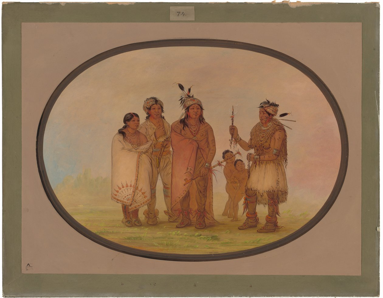 Shawano indiánok alkotó: George Catlin