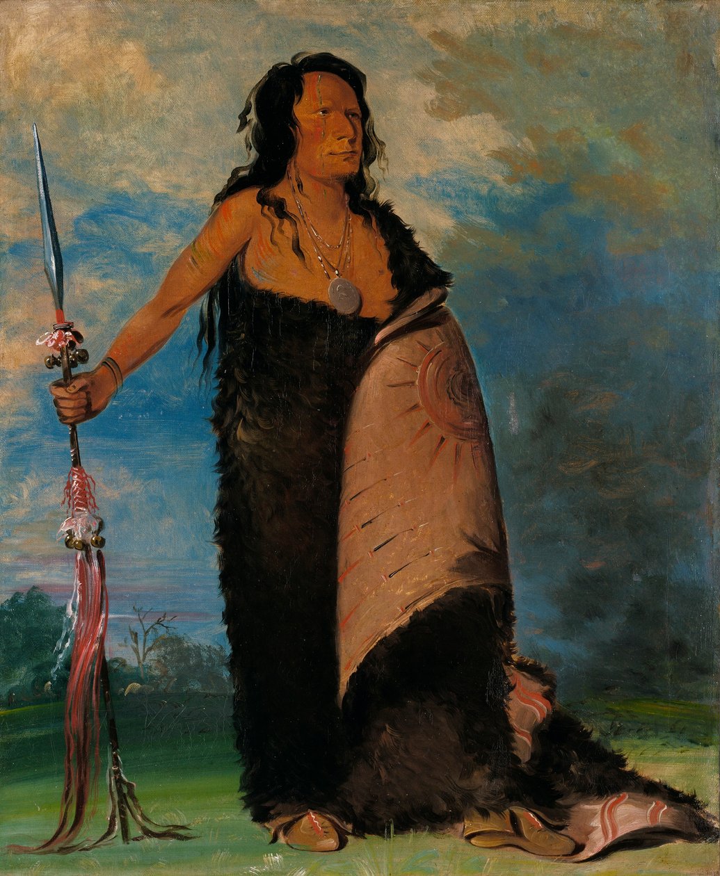 Shoo-de-gá-cha, A Füst, a törzs főnöke alkotó: George Catlin
