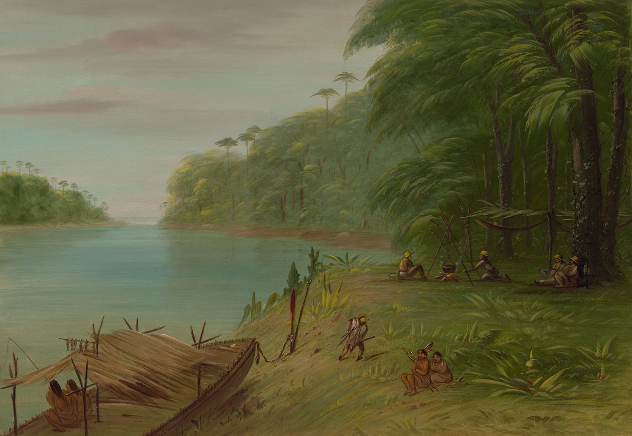 Az Essequibo partja, 18541869. alkotó: George Catlin