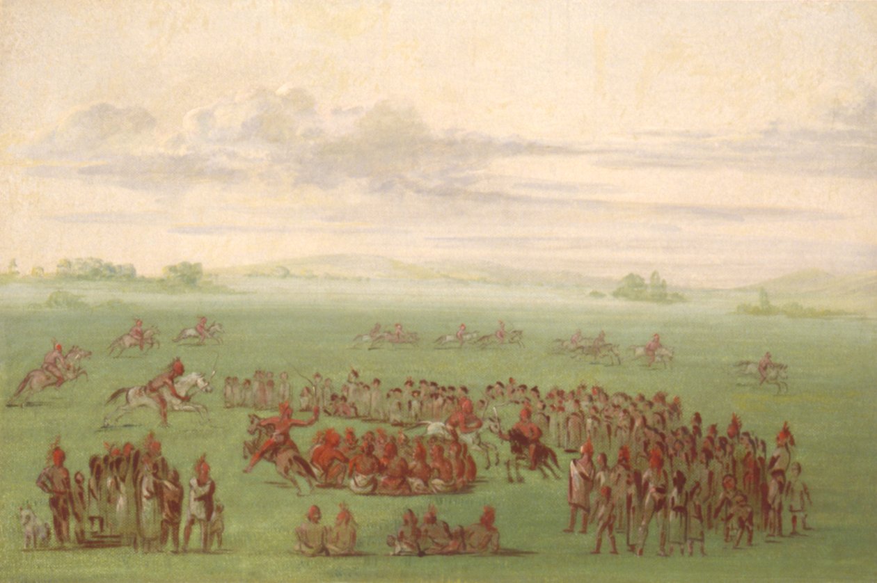 "Füstölgő lovak", a Sauk és a Fox különös szokása alkotó: George Catlin