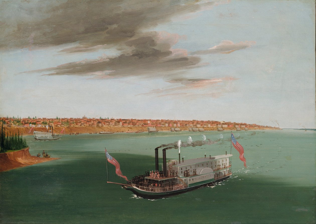 St. Louis a folyóról alkotó: George Catlin