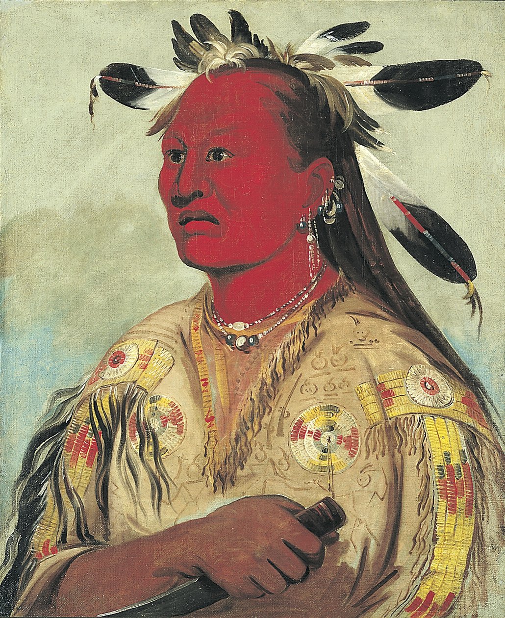 Stán-au-pat, Véres Kéz, a törzs főnöke alkotó: George Catlin