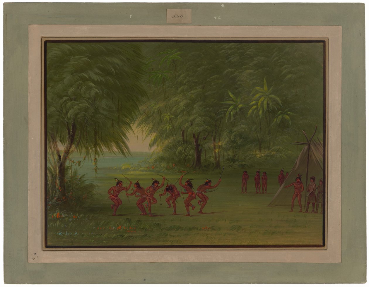 Tapuja táborhely alkotó: George Catlin