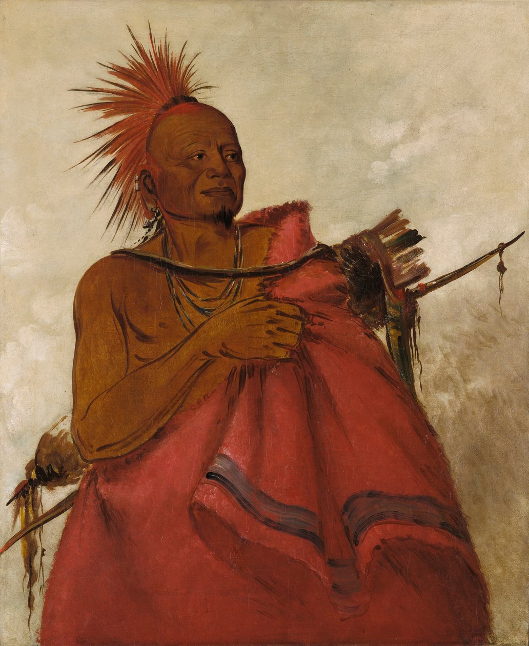 Tcha-tó-ga, Őrült Bölény, Két fehér ember gyilkosa alkotó: George Catlin
