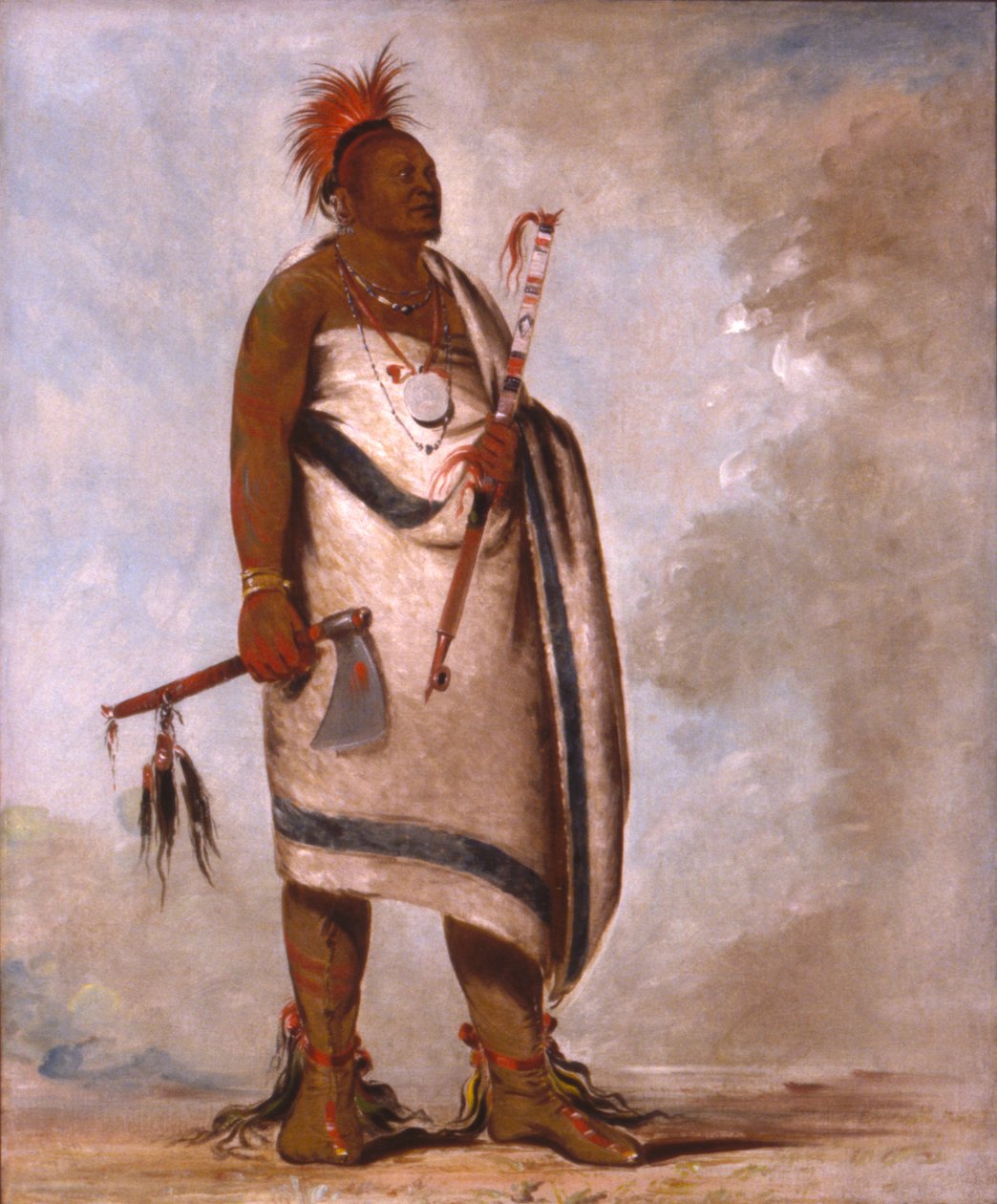 Tchong-tas-sáb-bee, Fekete Kutya, Második Főnök alkotó: George Catlin