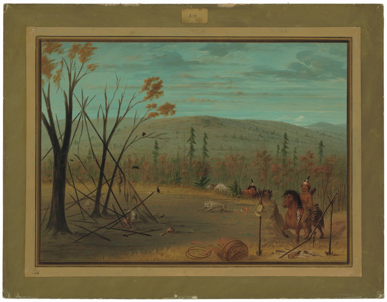 A Cheyenne testvérek visszatérnek az őszi vadászatról alkotó: George Catlin