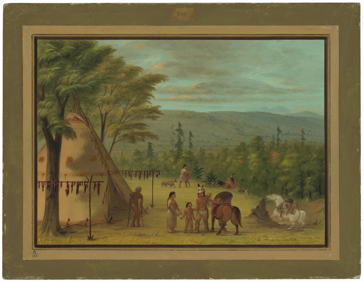 A Cheyenne testvérek őszi vadászaton indulnak alkotó: George Catlin