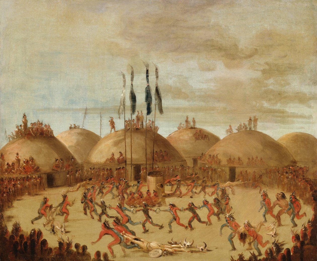 Az utolsó verseny, O-Kee-pa ceremónia alkotó: George Catlin