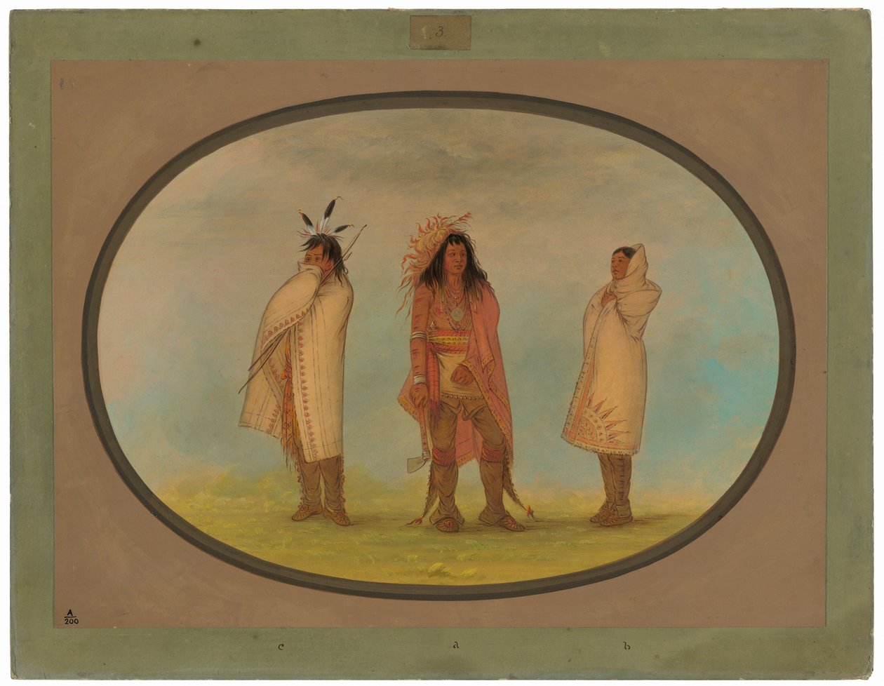 Három irokéz indián alkotó: George Catlin