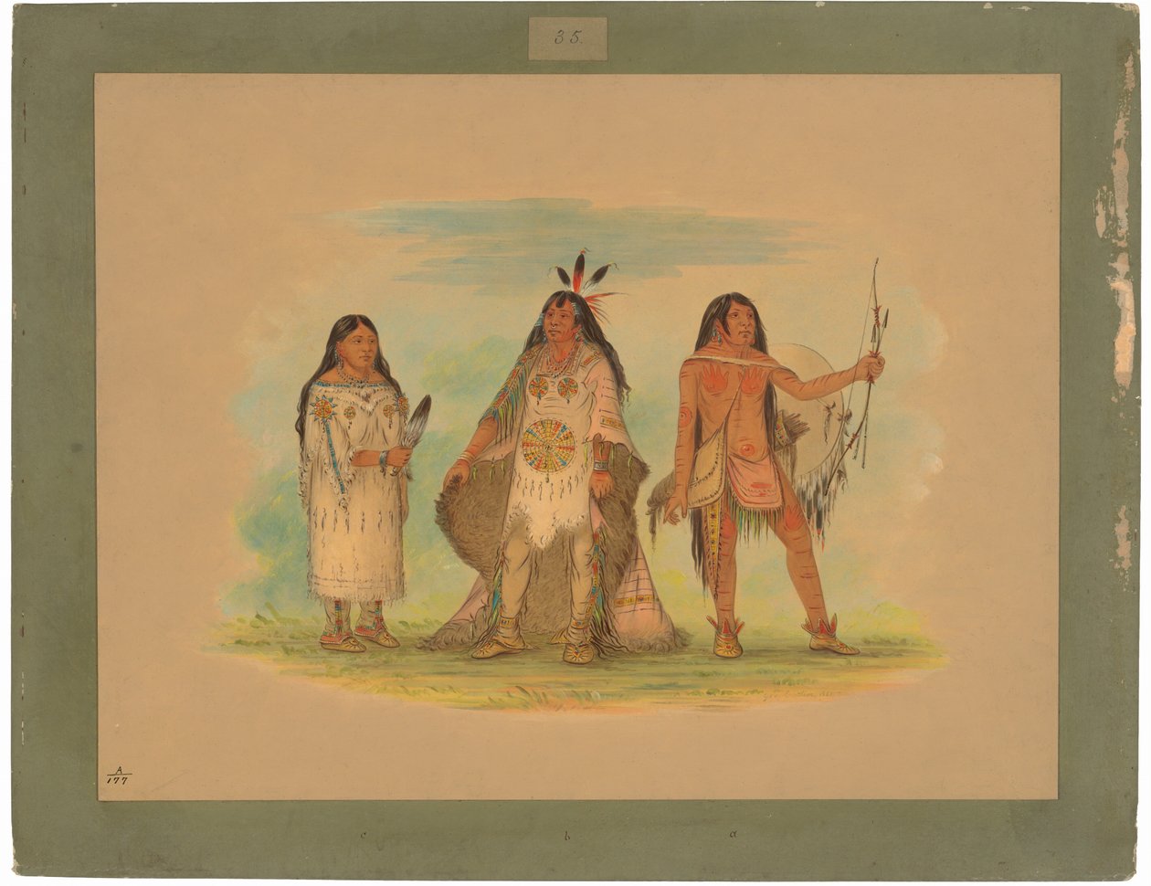 Három minatári indián alkotó: George Catlin