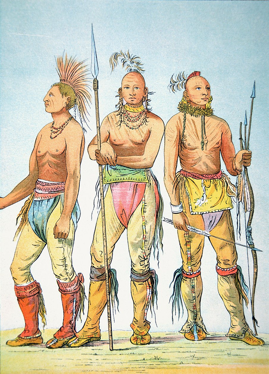 Három Osage bátor alkotó: George Catlin