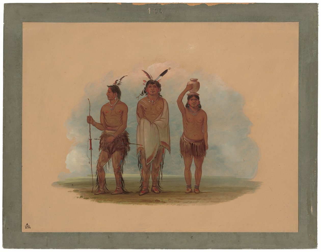 Három Walla Walla indián alkotó: George Catlin