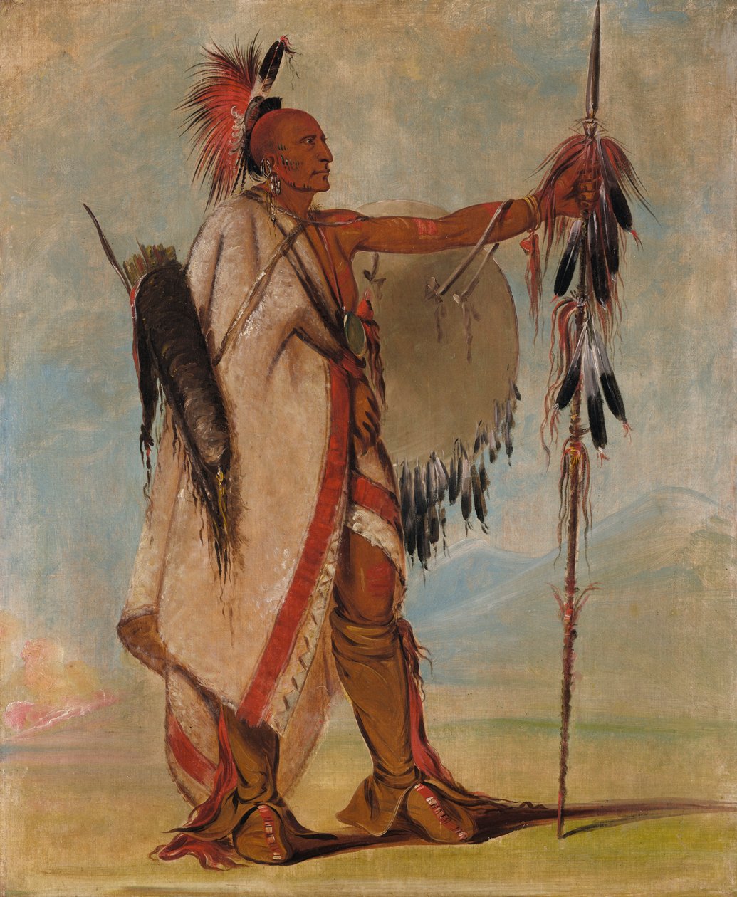 Tál-lee, a megkülönböztetés harcosának, alkotó: George Catlin