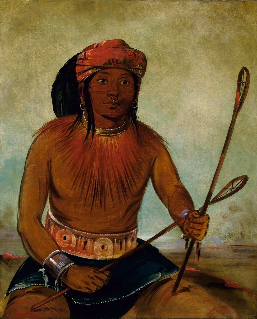 Tul-lock-chísh-ko, Iszik a kő nedvéből. alkotó: George Catlin