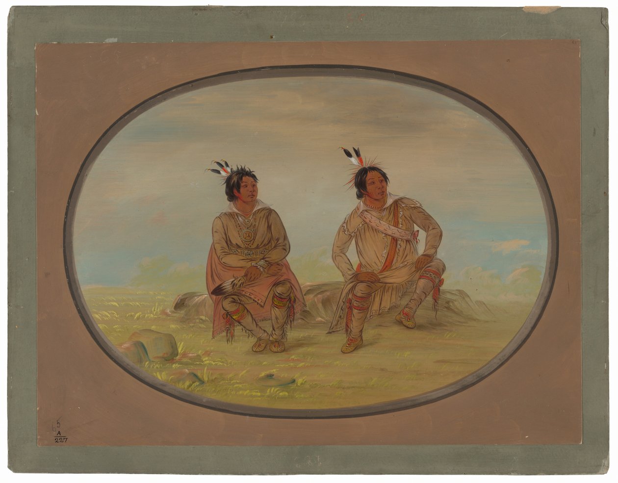 Két Choctaw indián alkotó: George Catlin