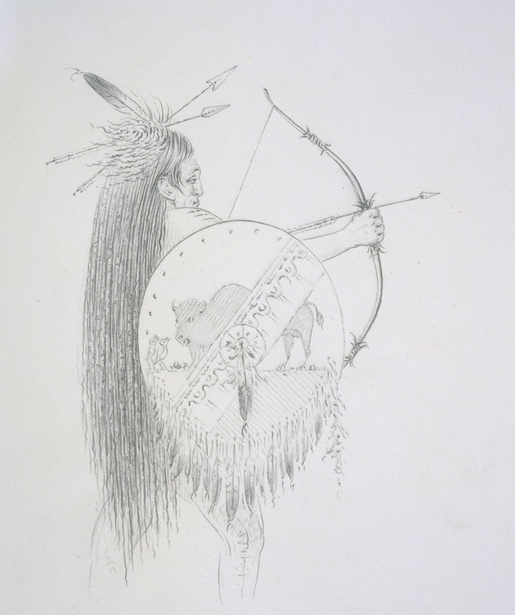 Un-ka-ka Ha-hon-she-kaw (A hosszú ujjkörmök) 1852 alkotó: George Catlin