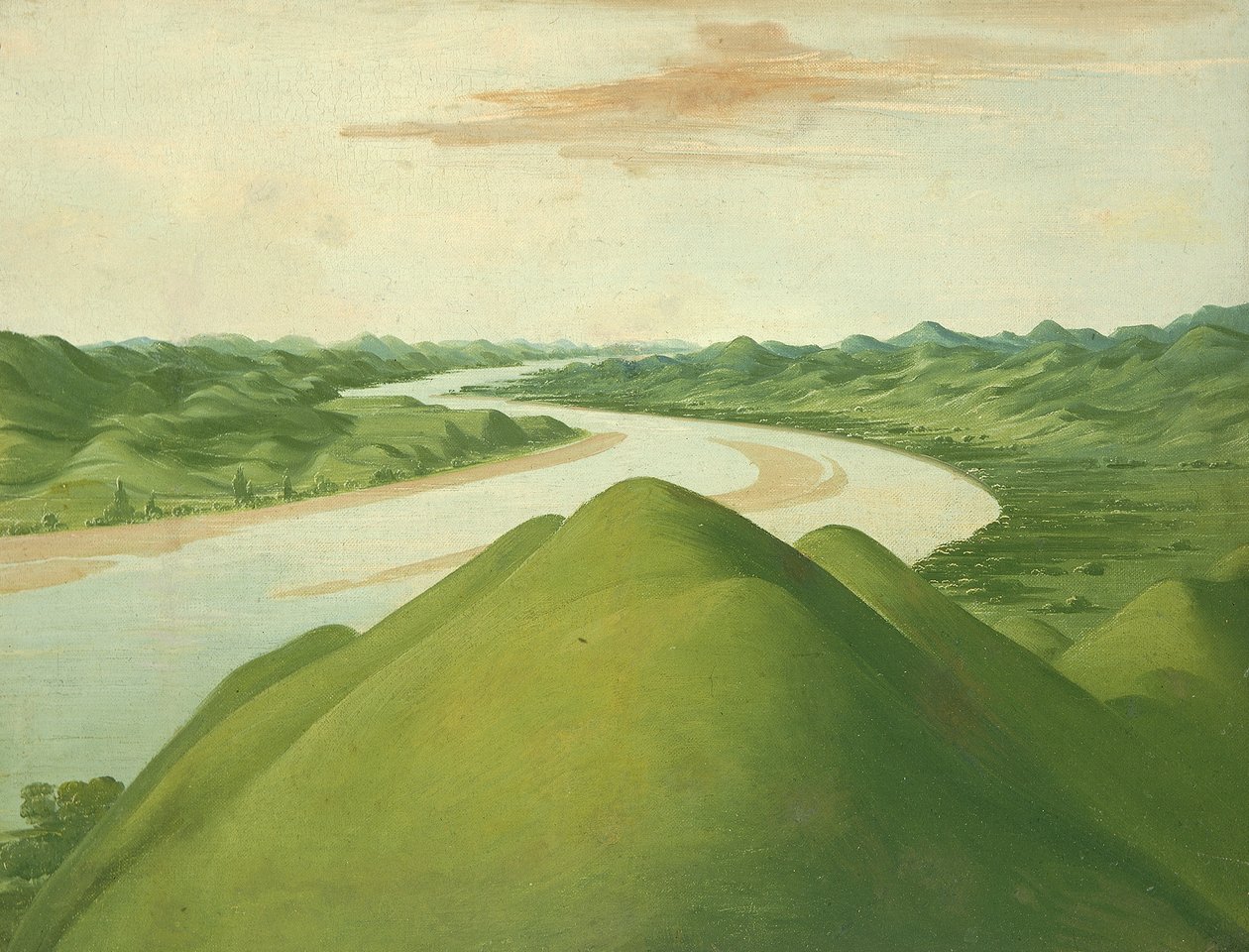 Nézd meg a Cross Timbersben, Texasban, 1832 vagy 1834-1835. alkotó: George Catlin