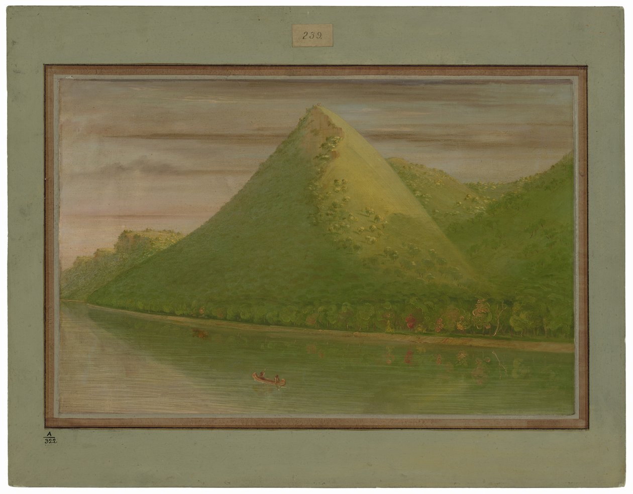 Kilátás a "Csuka sátrára" alkotó: George Catlin