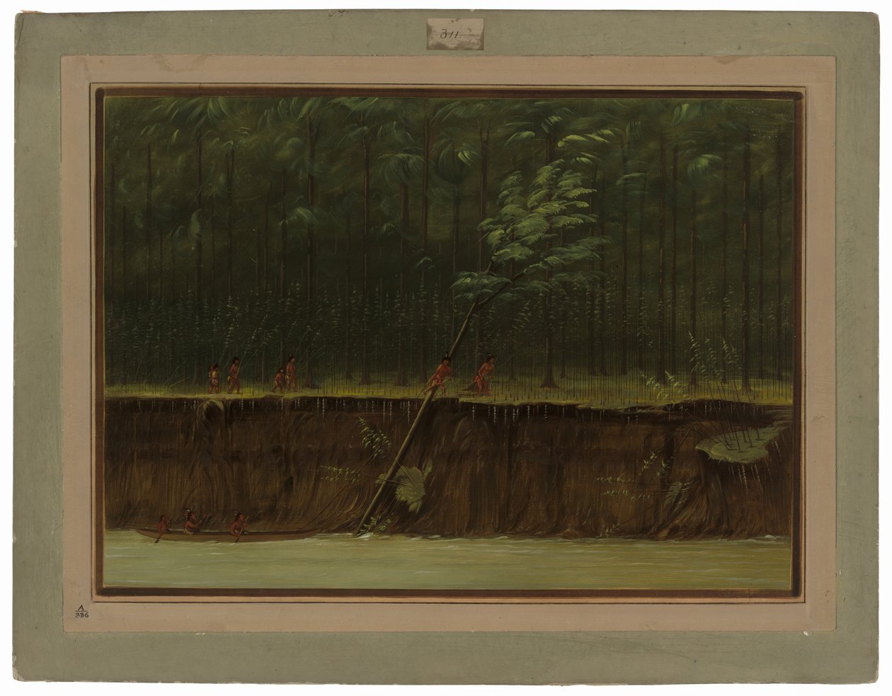 Kilátás az Alsó-Mississippire alkotó: George Catlin