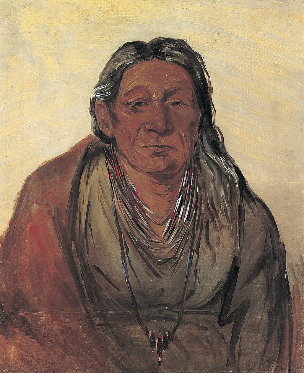 Wah-pe-séh-see, a főnök anyja alkotó: George Catlin