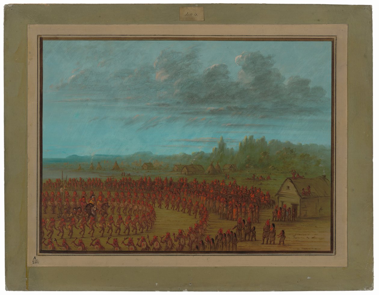 Saukies háborús tánca alkotó: George Catlin