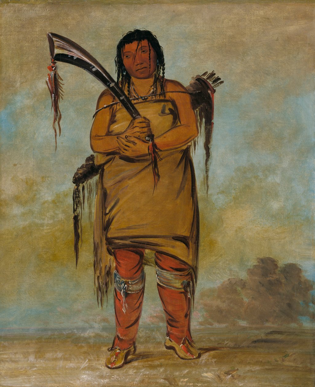 Wáh-chees, egy bátor, 1835 vagy 1836. alkotó: George Catlin