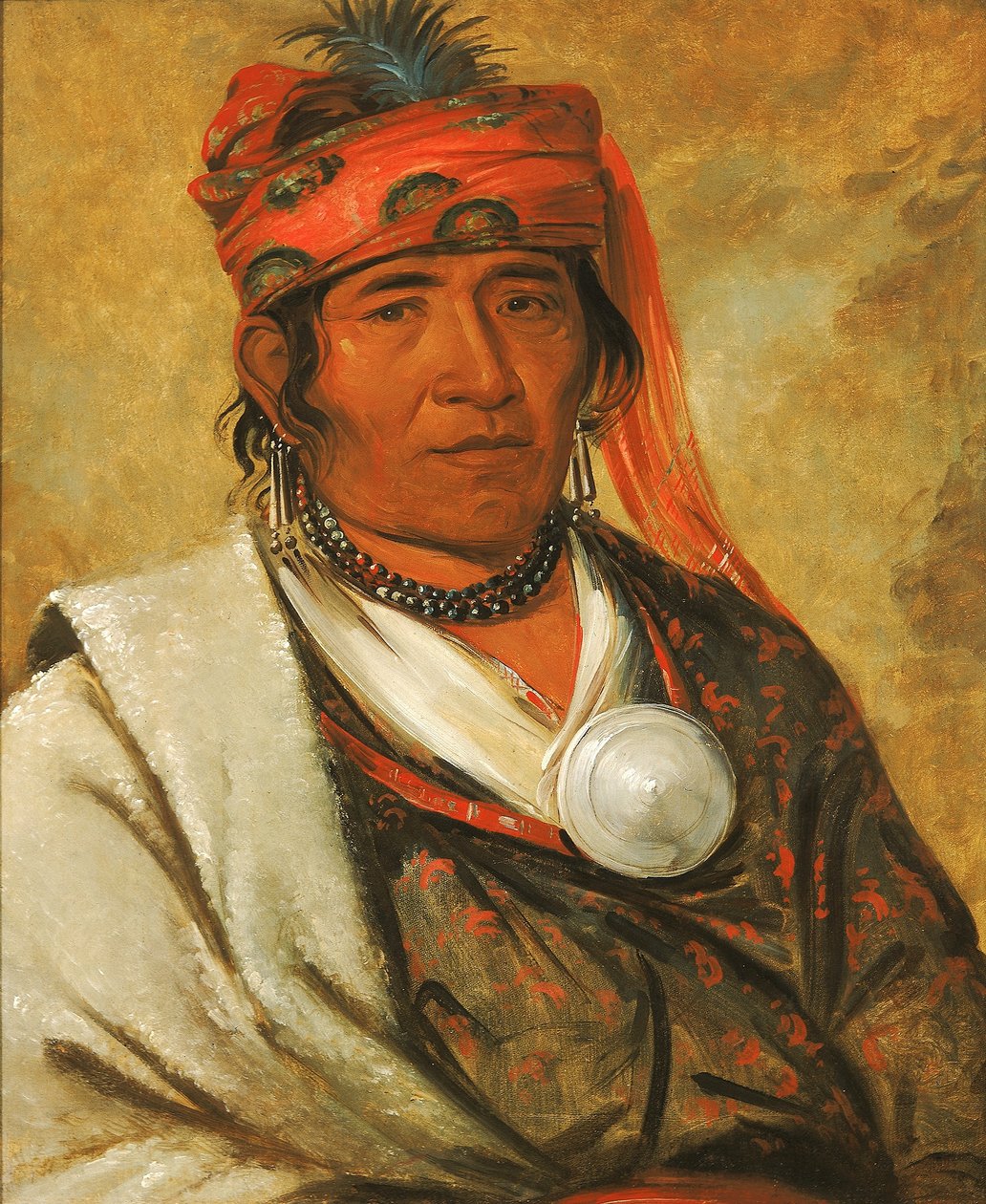 Ye-hów-lo-gee, A felhő, egy főnök alkotó: George Catlin