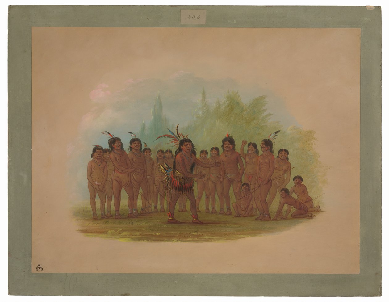 Zurumati indiánok alkotó: George Catlin