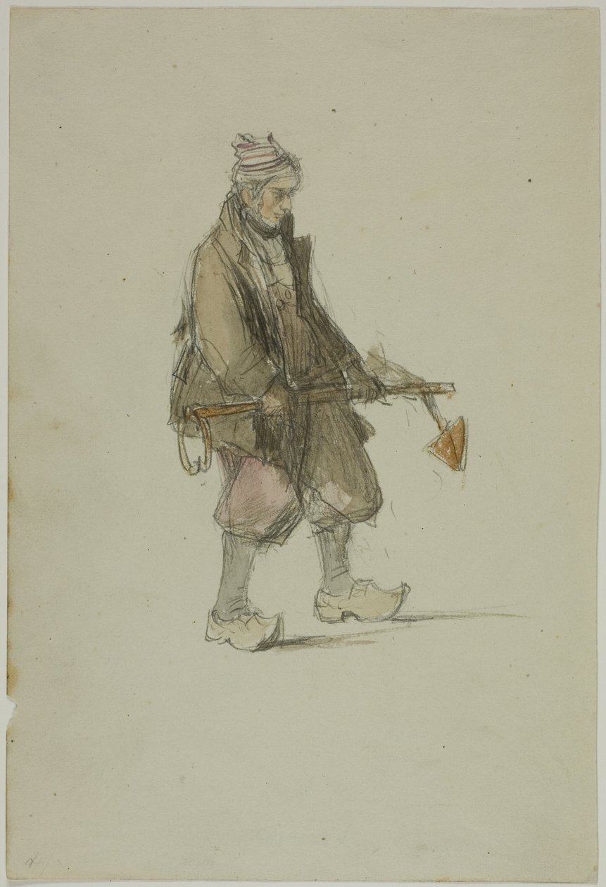 Holland tengerész, horgonyt cipel alkotó: George Chambers