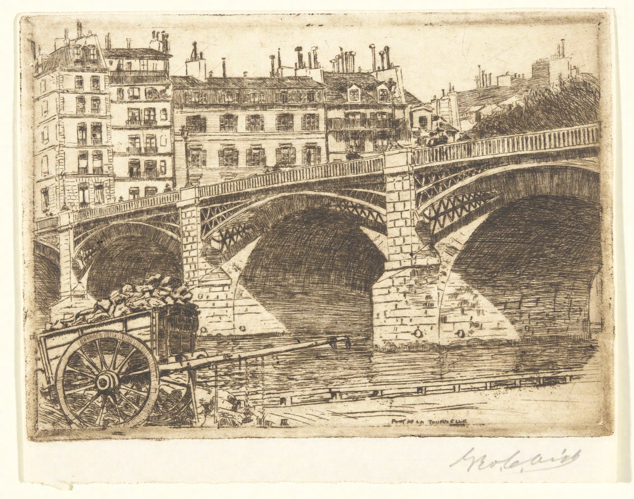 Tournelle híd alkotó: George Charles Aid
