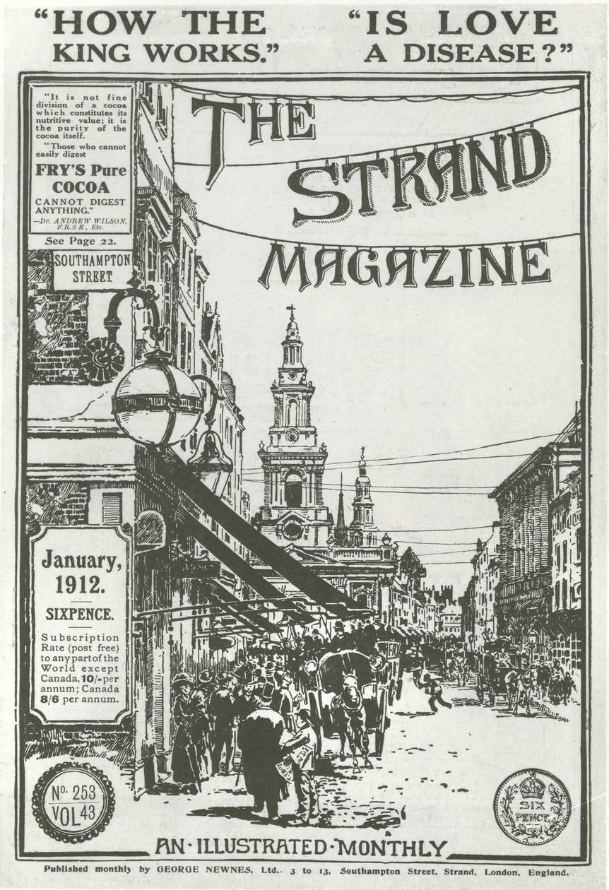 A The Strand Magazin címlapja, 1912 alkotó: George Charles Haite