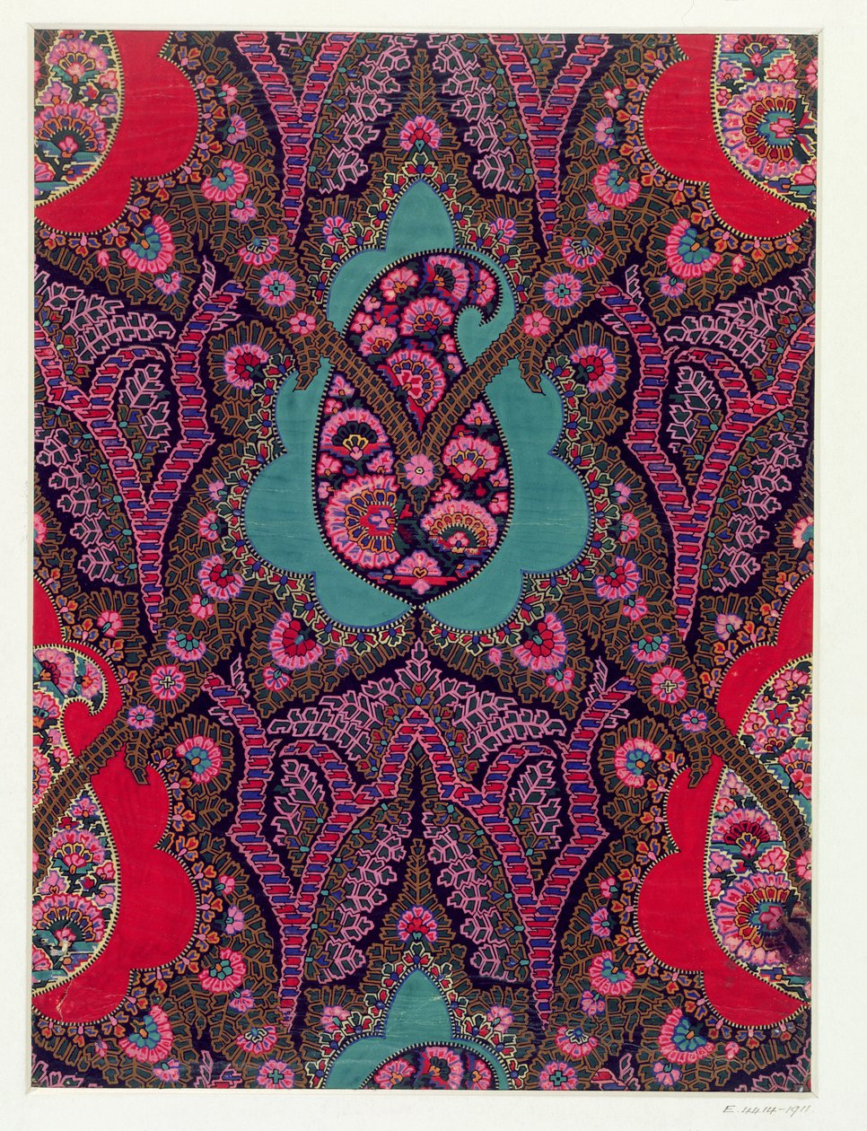 Paisley kendők szövettervezése, 1871 körül alkotó: George Charles Haite