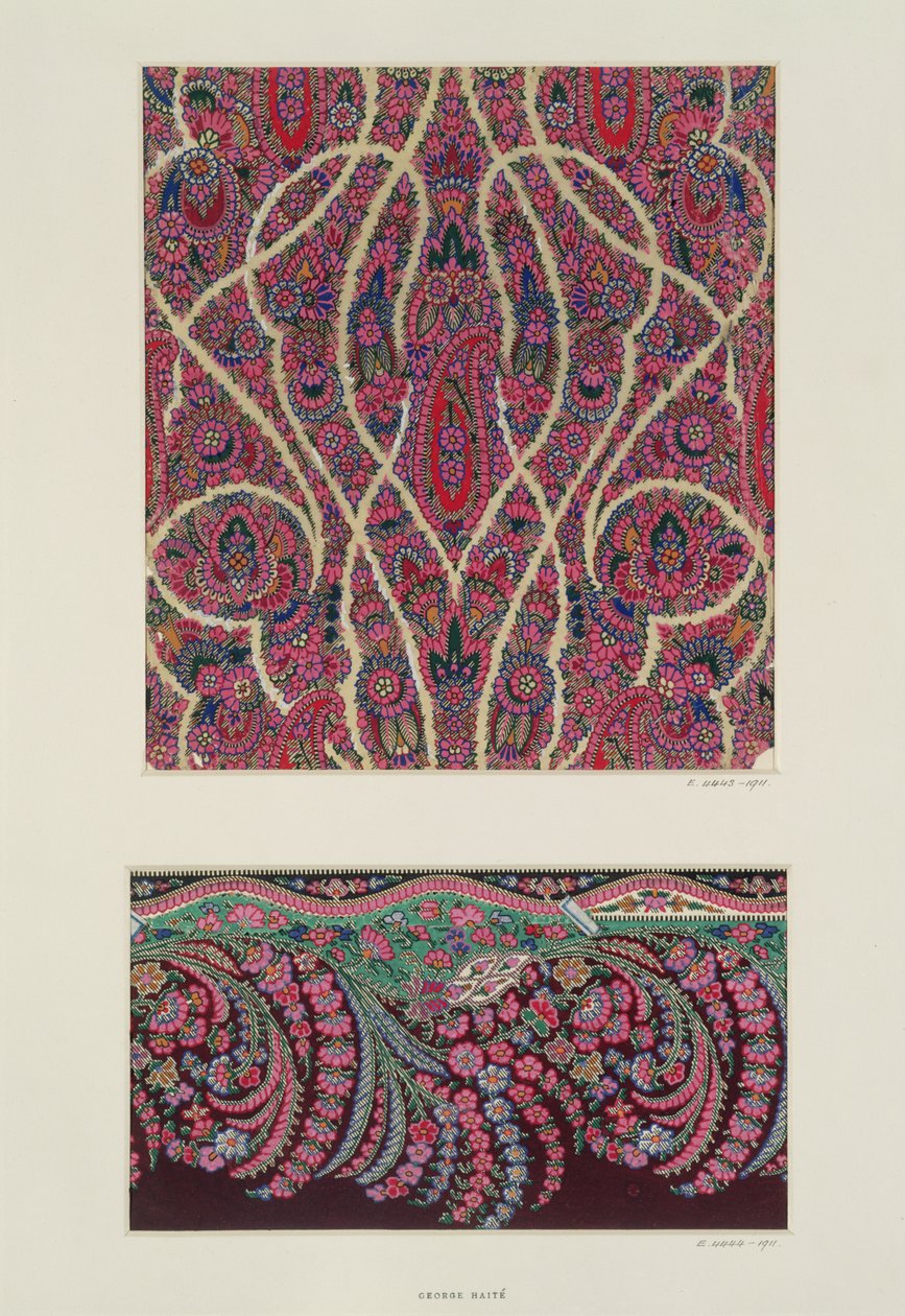 Fabric Designs for Paisley kendő, 1871 körül alkotó: George Charles Haite
