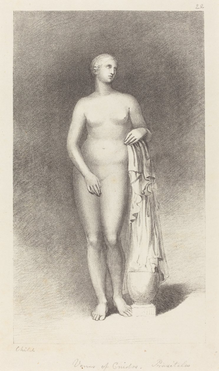 Cnidos Vénusz, Praxitelestől alkotó: George Childs after John Flaxman