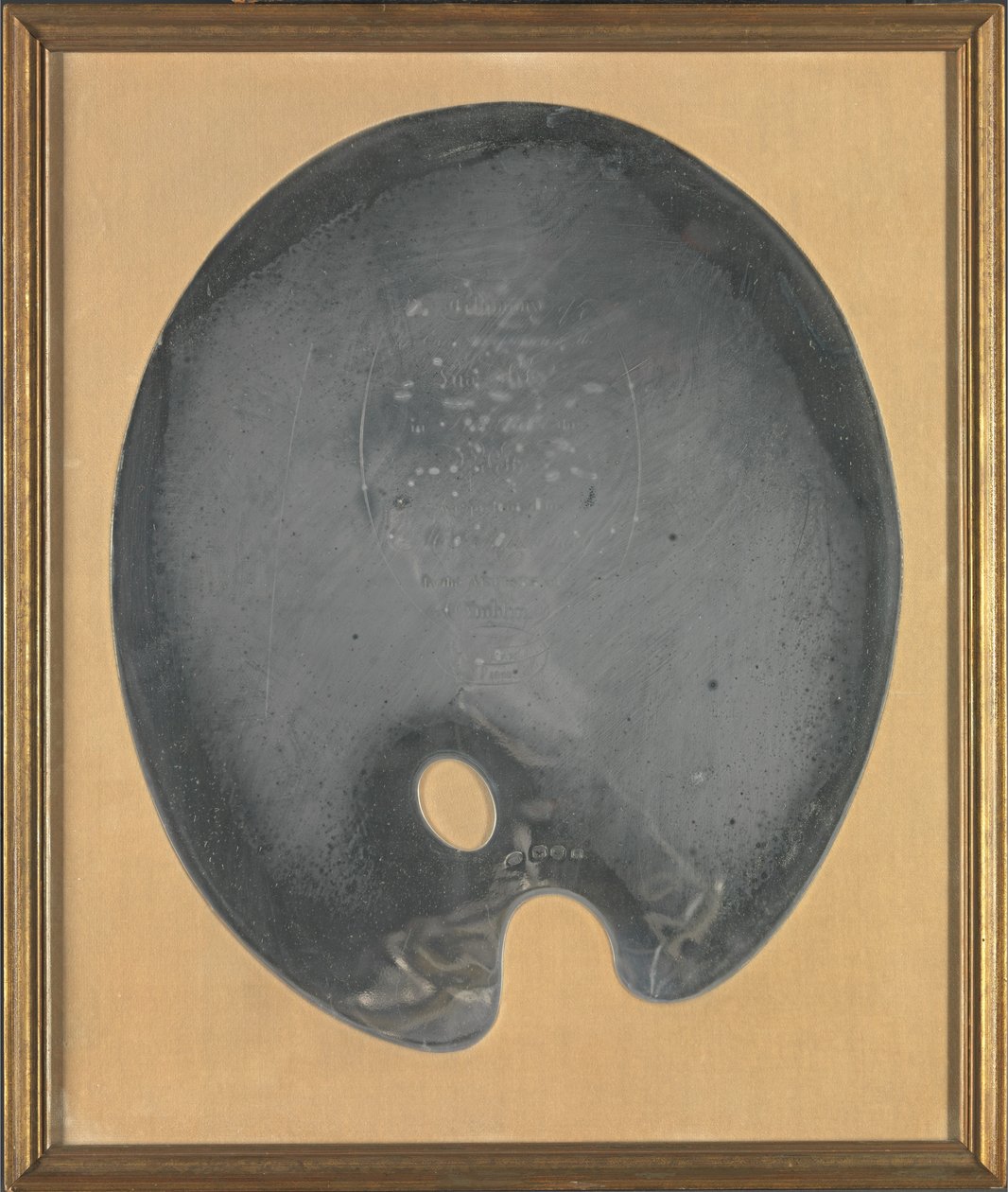 George III Irisches Silber: George Chinnery Palette, präsentiert dem Künstler von den Künstlern von Dublin, 27. Juli 1801 alkotó: George Chinnery