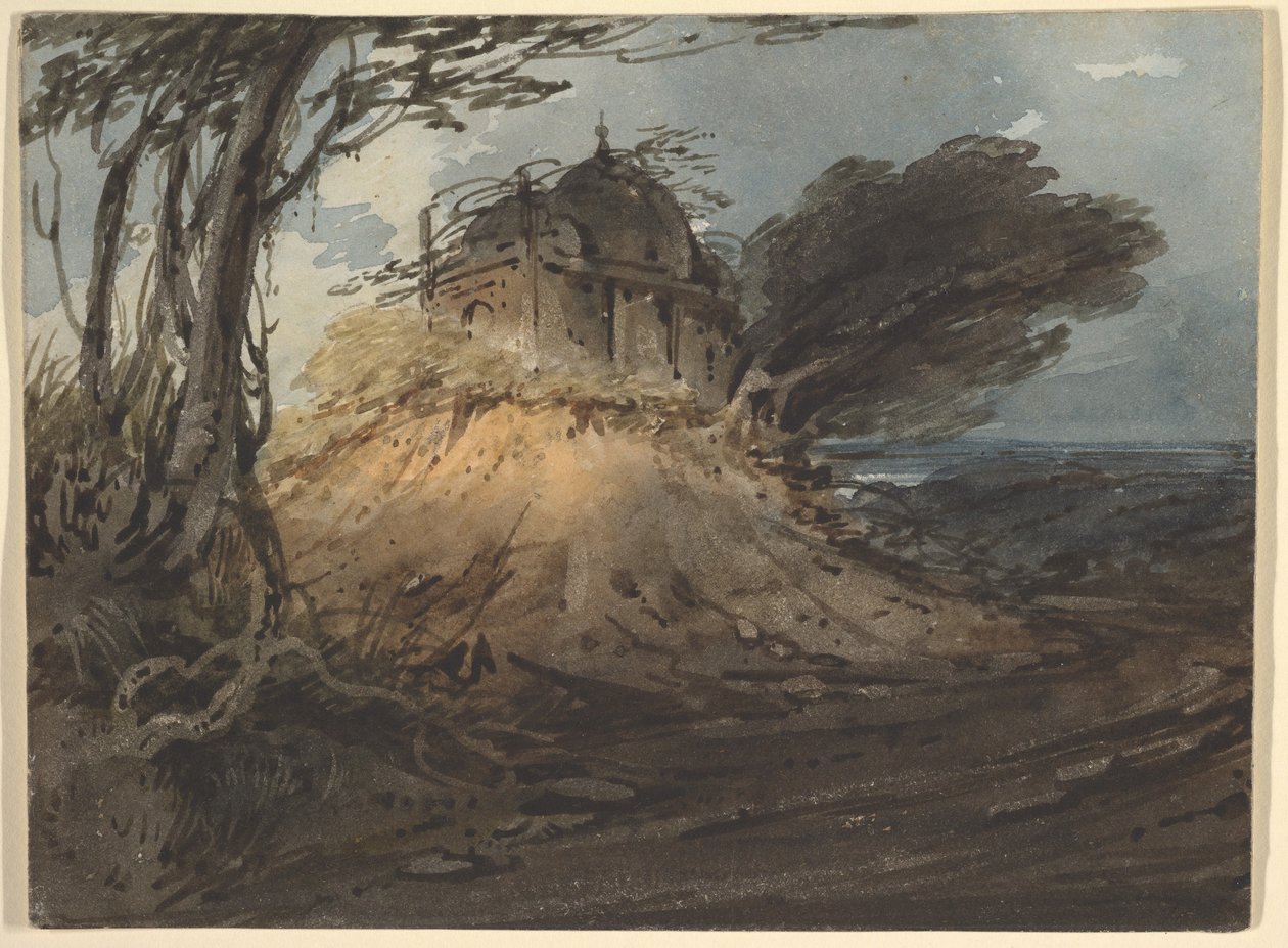 Indiai templom alkotó: George Chinnery