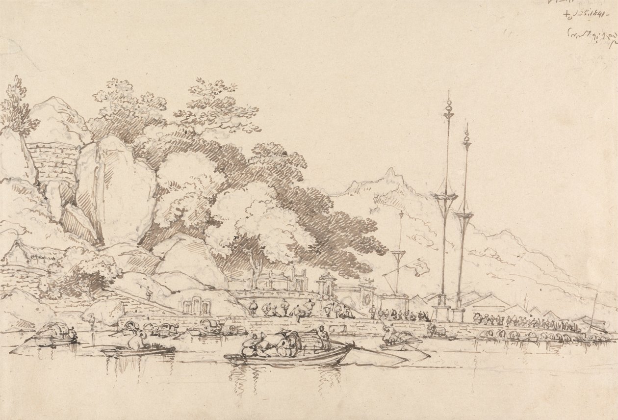 Lap House, Belső kikötő, Makaó alkotó: George Chinnery