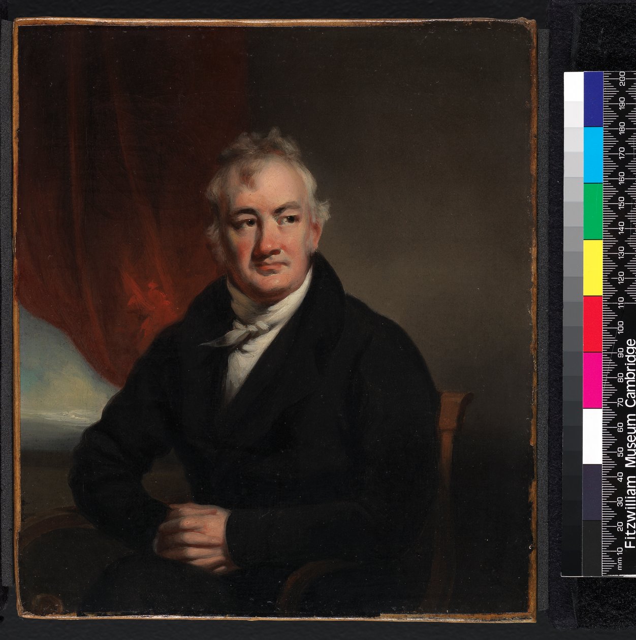 John Reeves portréja, 1774-1856, 1852 előtt alkotó: George Chinnery