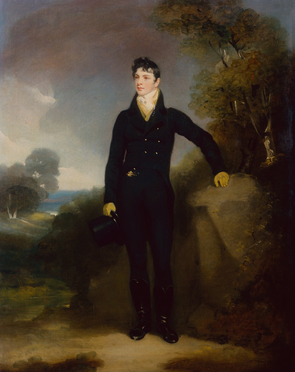 Egy nemes portréja, akit Limerick grófjának tartanak (olaj, vászon) alkotó: George Chinnery