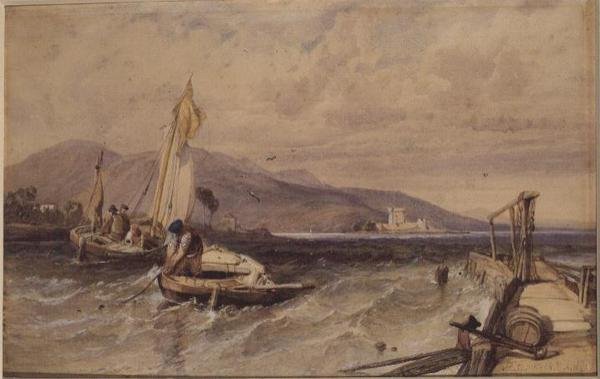 Douglas kastély, Loch Leven alkotó: George Clarkson Stanfield