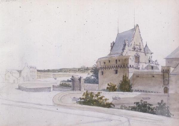 Kilátás Nantes-ra alkotó: George Clarkson Stanfield